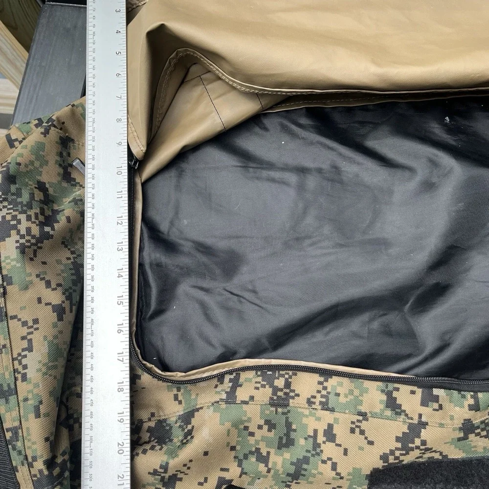 Large Digital Camo Hunting Deployment Duffel Backpack Travel Gear Bag 85L READ